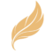 golden brown feather logo